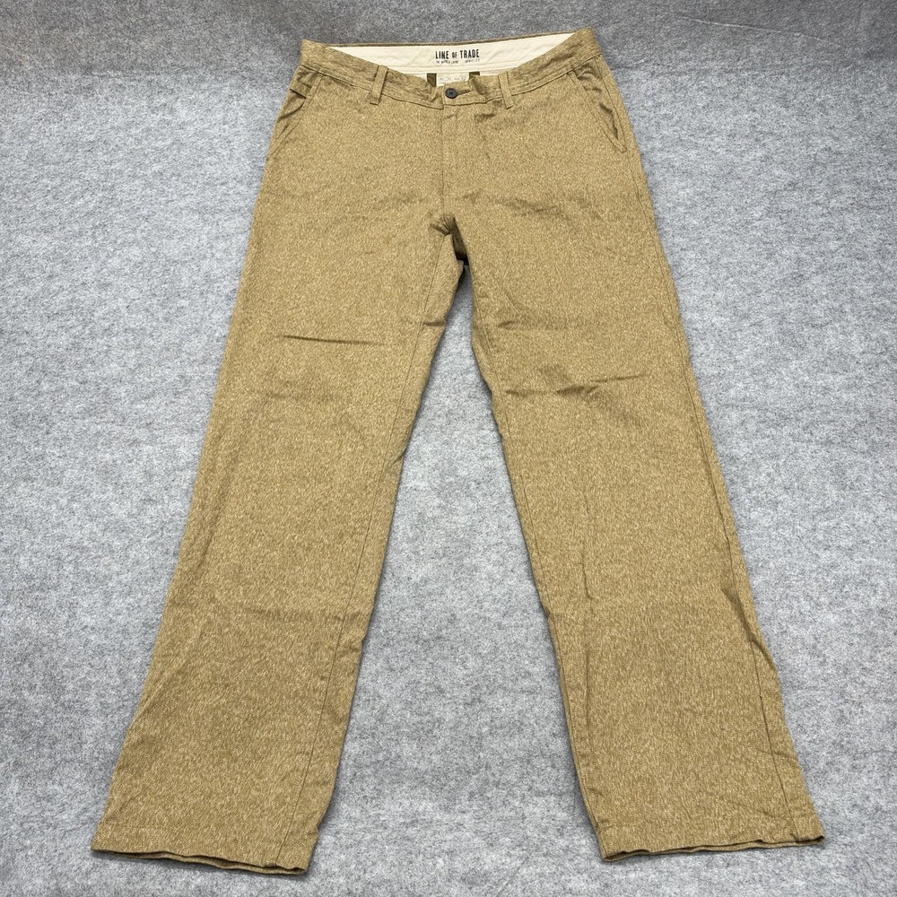 Line Of Trade The Officer Chino Pants Mens 36x33* Brown Cotton Casual Straight